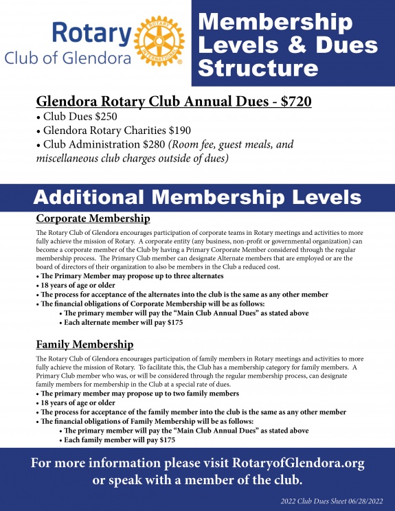 rotary dues page